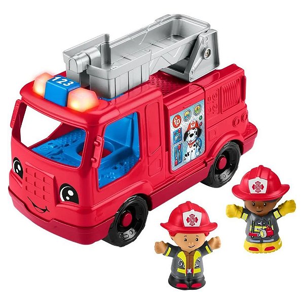 FISHER-PRICE ENTRETENIMENTO LITTLE PEOPLE CAMINHAO BOMBEIRO SOM E LUZ - MATTEL