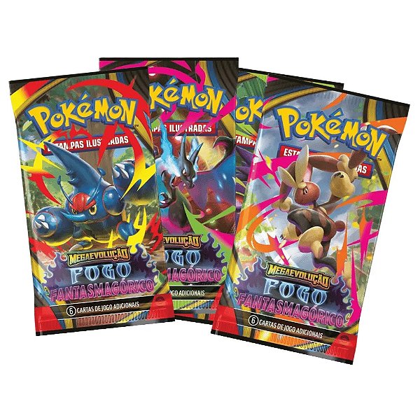 BLISTER PLAST. UNITARIO POKEMON TCG MEGAEVOLUCAO FOGO FANTASMAGORICO - COPAG