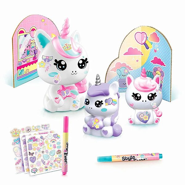 DECORE SUA LUMINARIA FAMILIA UNICORNIO KAWAII - FUN
