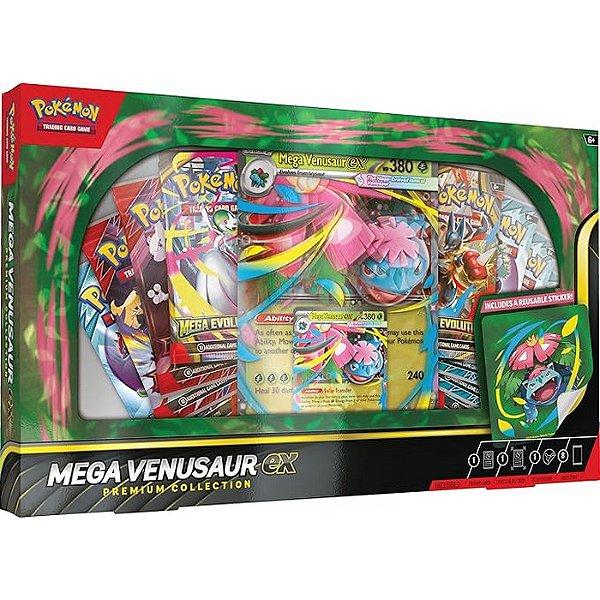 POKEMON TCG EM INGLES - MEGA VENUSAUR EX BOX PREMIUM COLLECTION - THE POKÉMON COMPANY