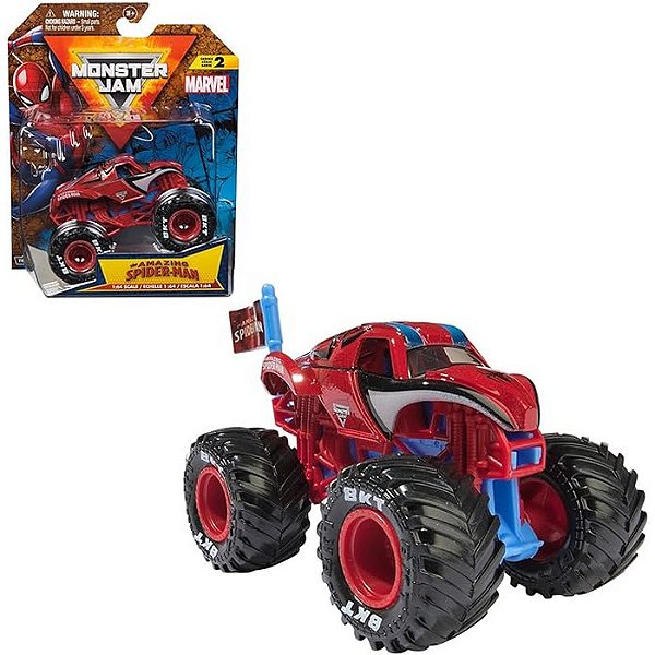 CARRINHO SPIDER-MAN MONSTER JAM 1:64 - SUNNY