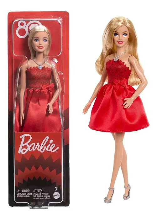 BARBIE COLLECTOR RUBY RED 80TH MATTEL - MATTEL