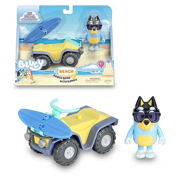 BLUEY MINI PLAYSET - QUADRICICLO NA PRAIA - MOOSE
