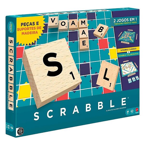 JOGO SCRABBLE MADEIRA - MATTEL