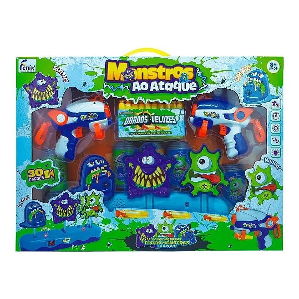KIT DUPLO DE LANÇADORES MONSTROS AO ATAQUE - FENIX
