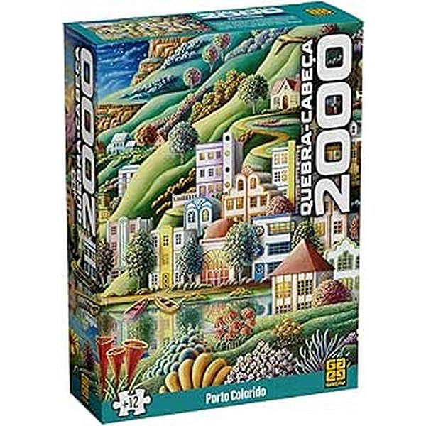 QUEBRA CABEÇA PORTO COLORIDO 2000 PEÇAS - GROW
