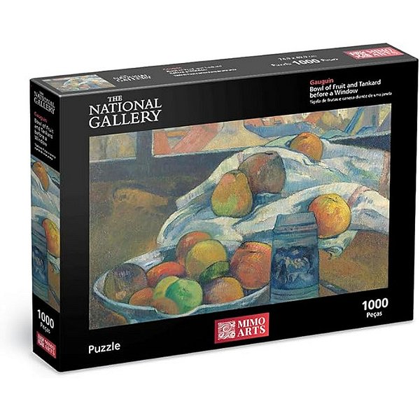 QUEBRA CABEÇA 1000 PEÇAS TIGELA FRUTAS - GAUGUIM - MIMO TOYS