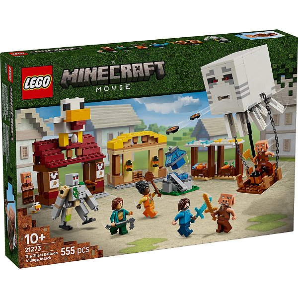 LEGO MINECRAFT - O ATAQUE A ALDEIA DO BALÃO GHAST