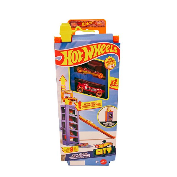 HOT WHEELS CITY PISTA GARAGEM PORTATIL AZUL - MATTEL