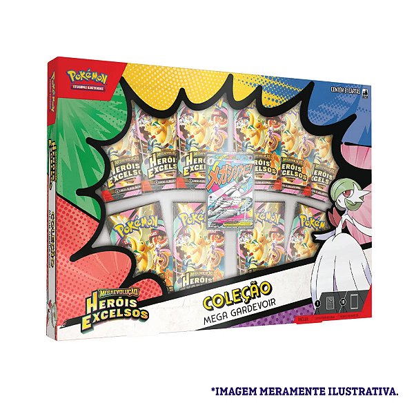 POKEMON TCG - BOX COLECAO HEROIS EXCELSOS GARDEVOIR EX - COPAG