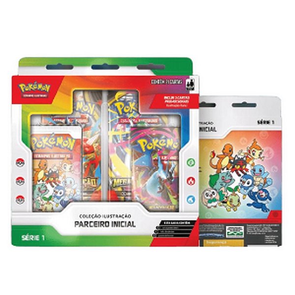 POKEMON TCG - COLECAO ILUSTRA??O PARCEIROS INICIAIS - COPAG