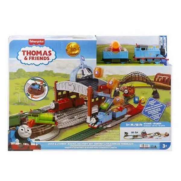 THOMAS E SEUS AMIGOS PISTA MOTORIZADA ENTREGUE OS BARRIS! - MATTEL