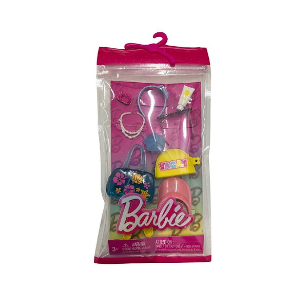BARBIE ACESSORIOS VIAGEM NA PRAIA - MATTEL