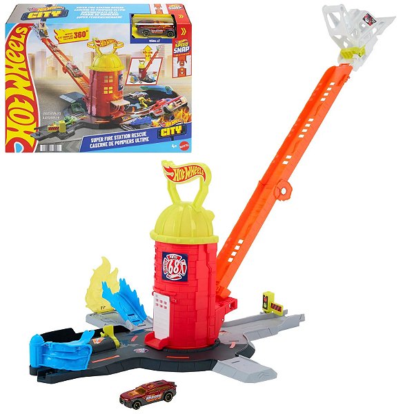 PISTA HOT WHEELS CITY SUPER CORPO DE BOMBEIROS - MATTEL