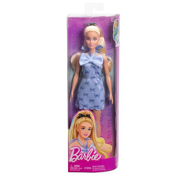 BARBIE FASHIONISTAS VESTIDO LAÇO AZUL - MATTEL