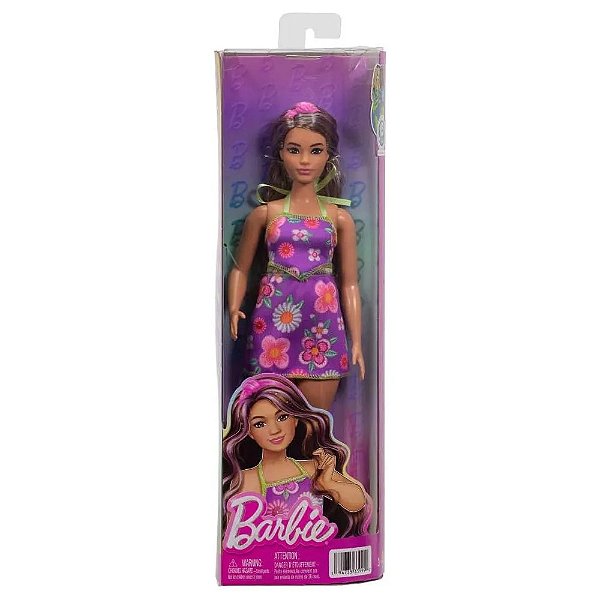 BARBIE FASHIONISTA VESTIDO FLORAL - MATTEL