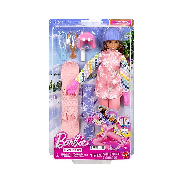 BARBIE I CAN BE PLAYSET PROFISSÕES DELUXE ESQUIADORA - MATTEL