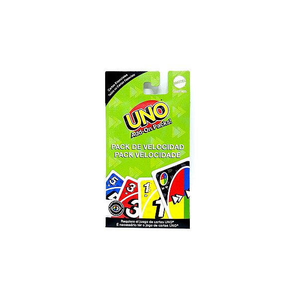 JOGO UNO PACOTES COMPLEMENTARES PACK VELOCIDADE - MATTEL