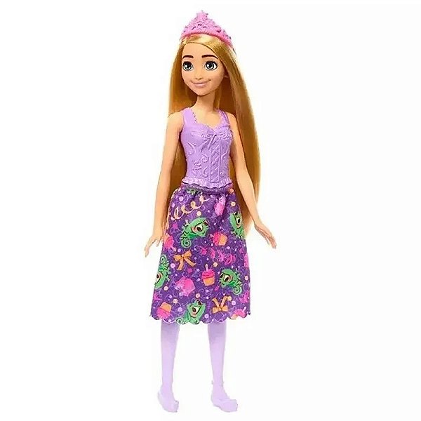 RAPUNZEL DISNEY PRINCESAS VESTIDO DE FESTA - MATTEL