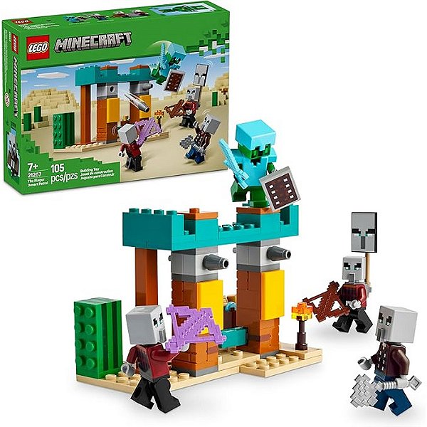 A PATRULHA DE ILLAGERS NO DESERTO - LEGO