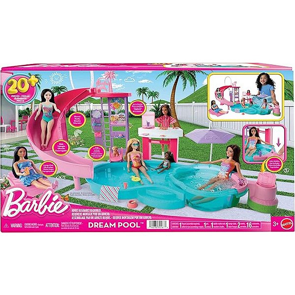 BARBIE CONJUNTO PISCINA DOS SONHOS - MATTEL