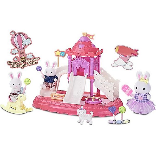 CASINHA FELIZ ESCORREGADOR PARQUE DE DIVERSÕES - ZOOP TOYS