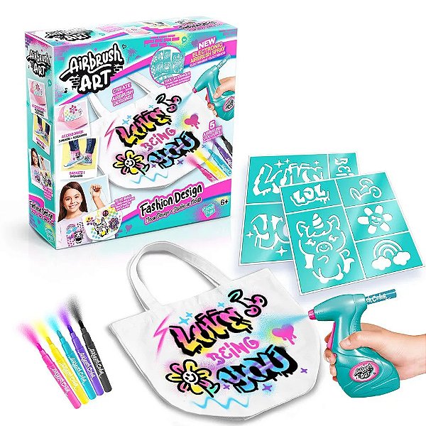 KIT FASHION DESIGN AIRBRUSH ART - FUN