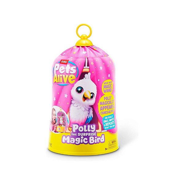 PASSARINHA POLLY PETS ALIVE MAGIC BIRD SURPRISE - CANDIDE