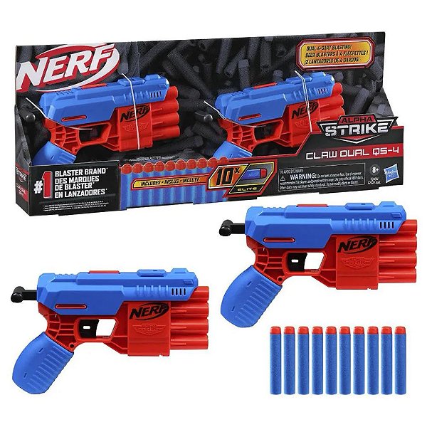 NERF ALPHA STRIKE CLAW DUAL QS 4 - HASBRO