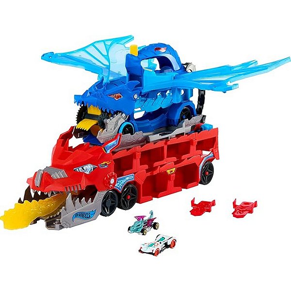 PISTA DE BRINQUEDO HOT WHEELS - SUPERTRAILER DE DRAGÃO - MATTEL