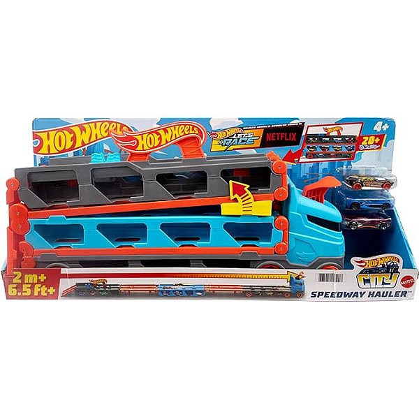 PISTA DE BRINQUEDO HOT WHEELS - CAMINHÃO REBOQUE DE VELOCIDADE - MATTEL