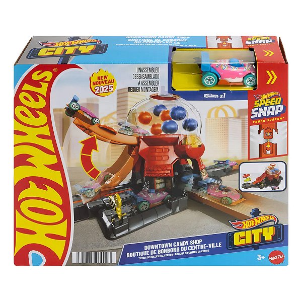 PISTA DE BRINQUEDO HOT WHEELS - LOJA DE DOCES - MATTEL