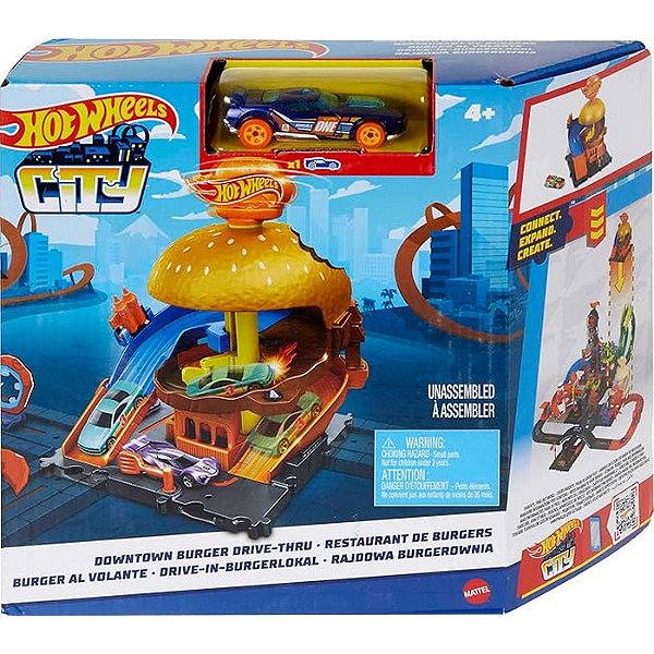 PISTA DE BRINQUEDO HOT WHEELS -  HAMBURGUERIA DRIVE THRU - MATTEL