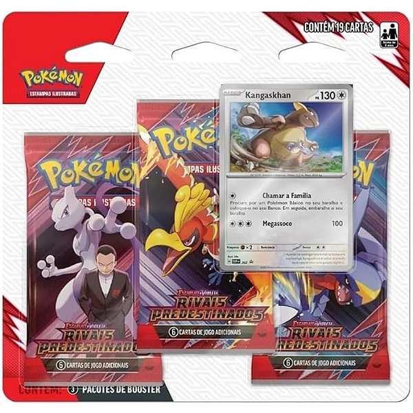 POKEMON TCG - BLISTER TRIPLO - RIVAIS PREDESTINADOS - COPAG