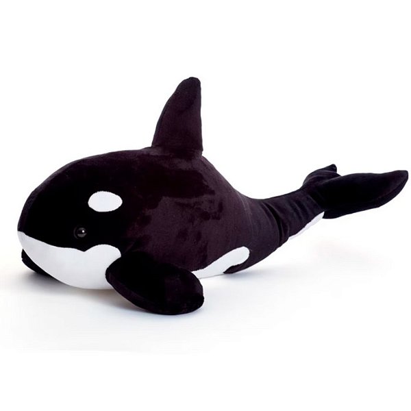 BALEIA ORCA DE PELUCIA - COLEÇÃO AGUA 55 CM - BRUMAR
