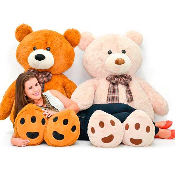 URSO DE PELUCIA 1,50 MARROM EXTRA GRANDE - BRUMAR