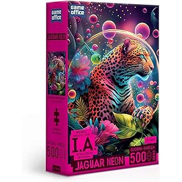 QUEBRA-CABEÇA 500 PEÇAS NANO - IA JAGUAR NEON - TOYSTER