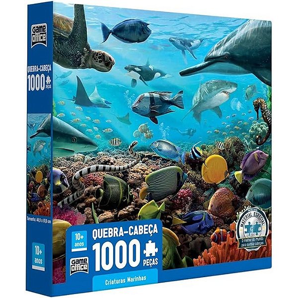 QUEBRA-CABEÇA 1000 PC CRIATURAS MARINHAS -  TOYSTER