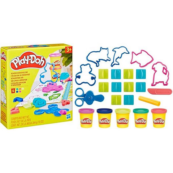 PLAY DOH CONJUNTO DE MASSINHA BRINCAR E APRENDER - HASBRO