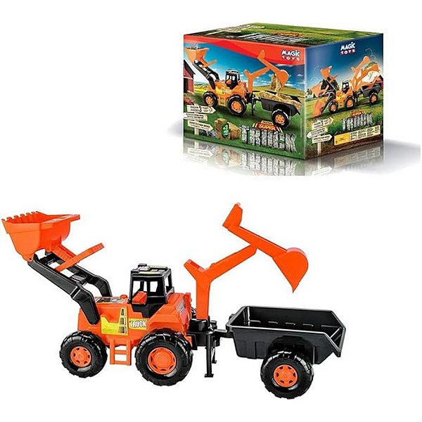 TRATOR TRUCK SUPER COM CAÇAMBA - MAGIC TOYS