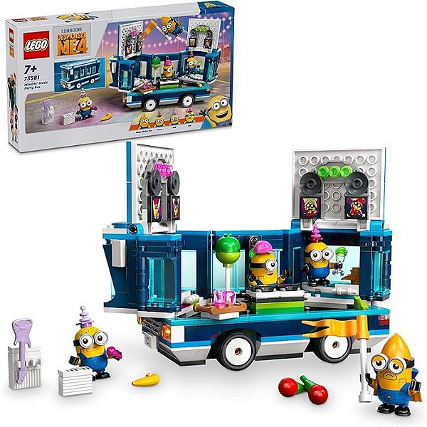 MEU MALVADO FAVORITO 4 ÔNIBUS DE FESTA MUSICAL DOS MINIONS - LEGO