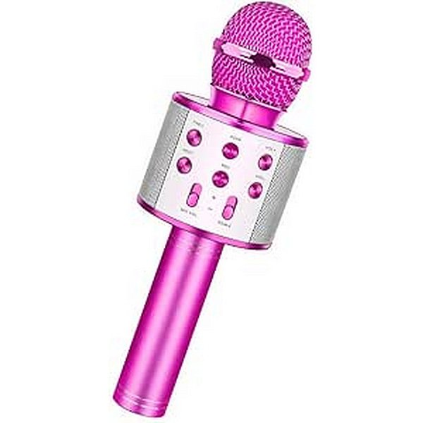 MICROFONE INFANTIL BLUETOOTH ROSA - STAR VOICE - ZOOP TOYS