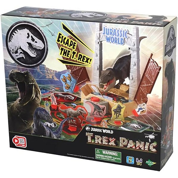 JOGO DE AÇÃO JURASSIC WORLD T-REX PANIC - EPOCH