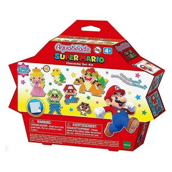 AQUABEADS - SUPER MARIO COMBO DE PERSONAGENS (W/ STAR BEADS) - EPOCH