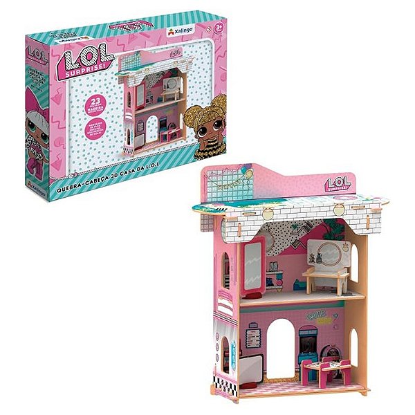 QUEBRA-CABEÇA 3D CASA DA LOL - XALINGO