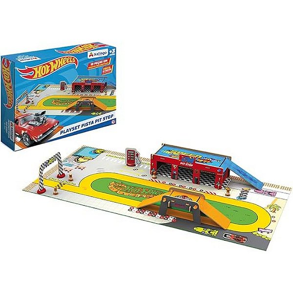 PLAYSET PISTA PIT STOP HOT WHEELS - XALINGO