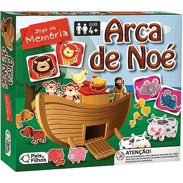 JOGO DA MEMORIA ARCA DE NOÉ - PAIS E FILHOS