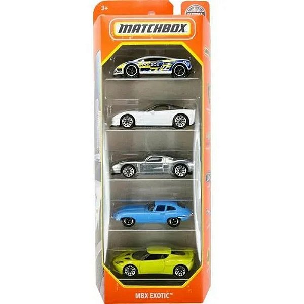 CAIXA DE CARRINHOS MATCHBOX PACOTE COM 5 - MATTEL
