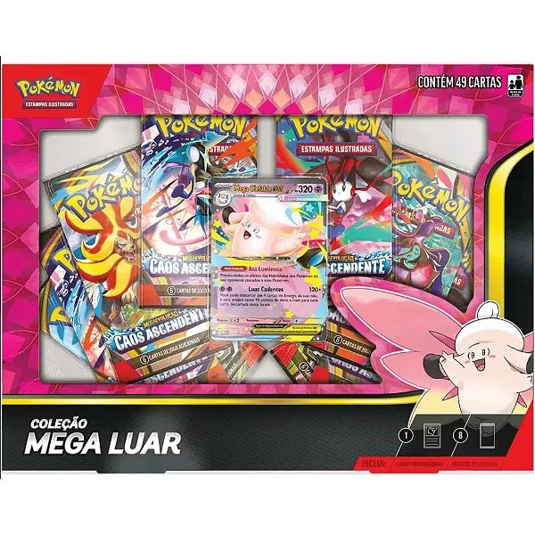 POKEMON TCG - COLECAO MEGA LUAR CLEFABLE EX - COPAG