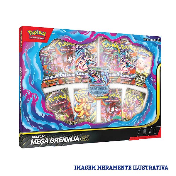 BOX COLEÇÃO MEGA GRENINJA EX POKEMON TCG - COPAG